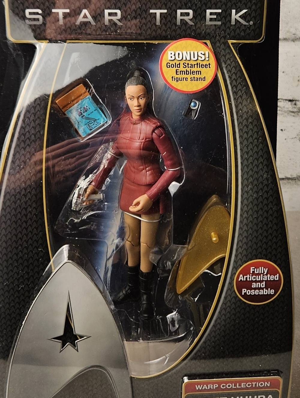 Star Trek 2009 Cadet Uhura Figure Warp Collection NIB Playmates - Picture 4 of 9